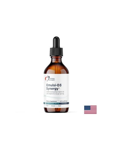 Emulsi-D3 Synergy Витамин Д3 + Витамин К1 и К2 на капки х 55 мл Designs For Health