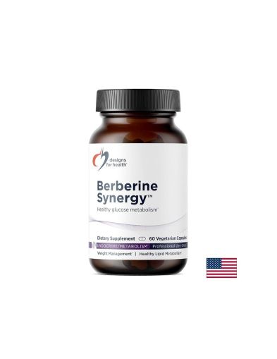 Берберин 400 мг + Алфа-липоева киселина 50 мг х 60 капсули Desigs For Health | Berberine Synergy