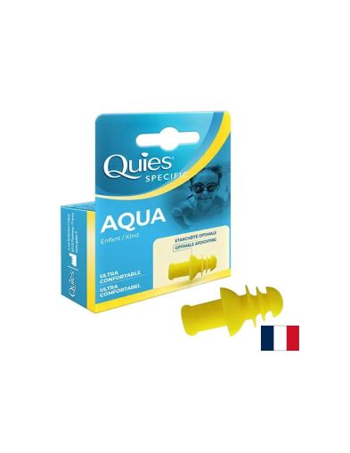 Aqua Child Ultra Confortable Силиконови тапи за уши за плуване за деца х 1 чифт QUIES