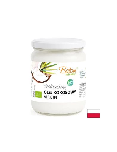 Кокосово масло, студено пресовано БИО х 500 мл BATOM | Coconut Oil