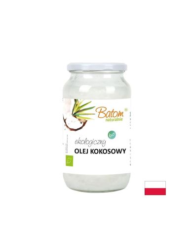 Кокосово масло, студено пресовано БИО х 1000 мл BATOM | Coconut Oil