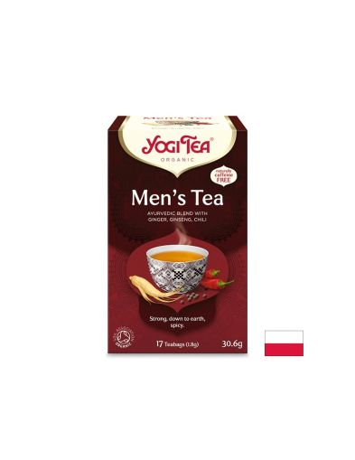 ЙОГИ Аюрведичен чай с билки и подправки за мъже БИО х 17 пакетчета | YOGI Tea