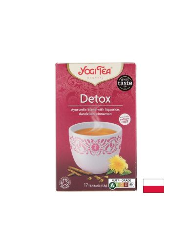 ЙОГИ ДЕТОКС Аюрведичен чай БИО х 17 пакетчета | YOGI Tea