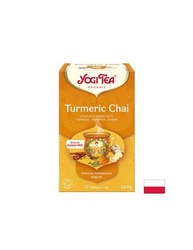 ЙОГИ Златен чай с куркума БИО х 17 филтърни пакетчета | YOGI Tea