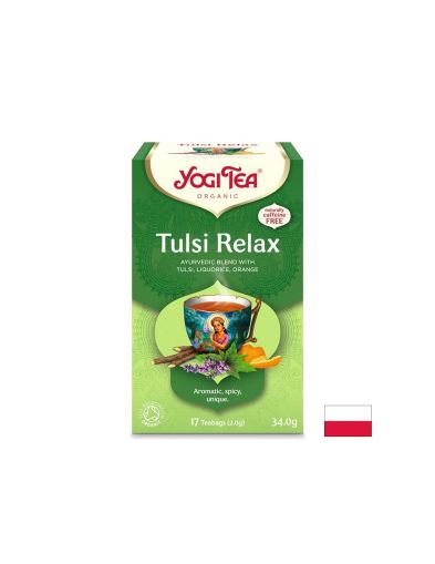 ЙОГИ ТУЛСИ Аюрведичен чай със свещен босилек БИО х 17 пакетчета | YOGI Tea