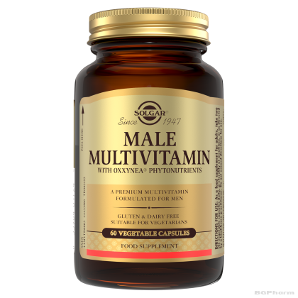 Male Multiple Мултивитамини за мъже ФИТО 25мг х 60 капсули СОЛГАР | SOLGAR