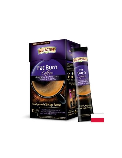 ФЕТ БЪРН Разтворимо кафе за отслабване х 10 пакетчета Herbapol | Fat Burn