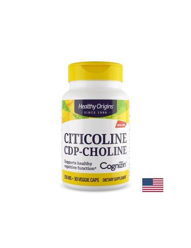Цитиколин 250 мг х 30 капсули Healthy Origins | Citicoline
