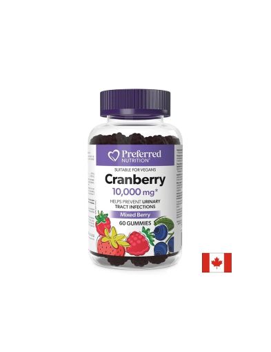 Червена боровинка екстракт 200 мг х 60 желирани таблетки Prеferred Nutrition | Cranberry