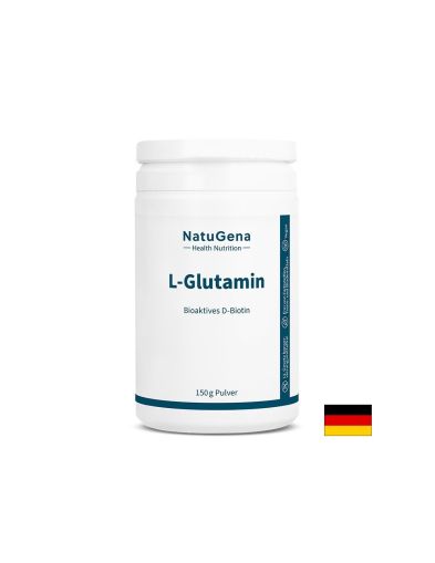 Л-Глутамин + биотин на прах 150 гр NATUGENA | L-Glutamine & Biotin