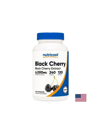 Черна череша екстракт от плод 150 мг х 240 капсули Nutricost | Black Cherry