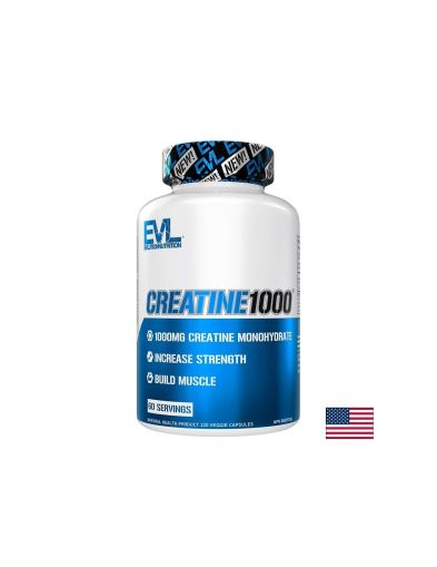 Креатин монохидрат 500 мг х 120 капсули EVLUTION NUTRITION | Creatine 1000 