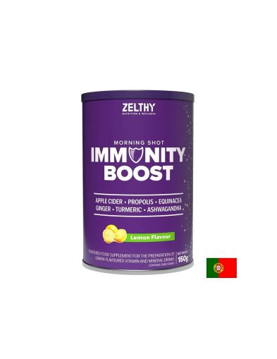 Immunity Boost Формула с витамин Ц, Д3, цинк, селен и прополис на прах 150 гр Zelthy Origins ( лимон )
