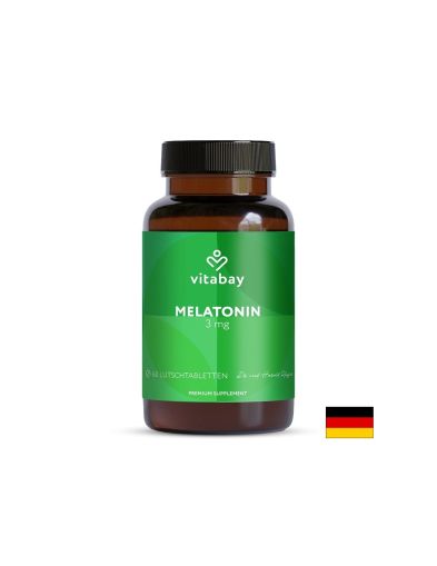 Мелатонин 3 мг х 120 таблетки за смучене Vitabay | Melatonin