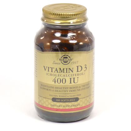 ВИТАМИН Д3 400IU х 100 капсули СОЛГАР | VITAMIN D3 SOLGAR