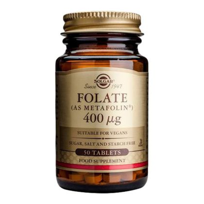 ФОЛАТ (метафолин, метилфолат) 400мкг х 50тбл СОЛГАР | FOLATE 400mcg (as metafolin)  SOLGAR 