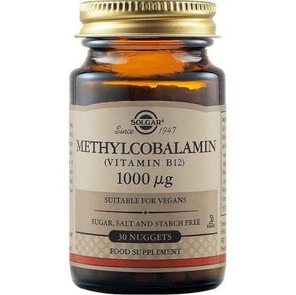 МЕТИЛКОБАЛАМИН (Витамин B12) 1000мкг х 30таблетки СОЛГАР | METHYLCOBALAMIN SOLGAR