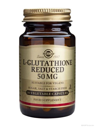 Л-ГЛУТАТИОН 50мг 30 капсули СОЛГАР | L-GLUTATHIONE SOLGAR