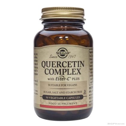 КВЕРЦЕТИН КОМПЛЕКС 50 капсули СОЛГАР | QUERCETIN COMPLEX SOLGAR