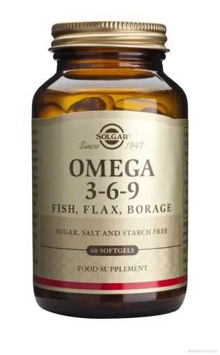 ОМЕГА 3-6-9 60 капсули СОЛГАР | OMEGA 3-6-9 SOLGAR