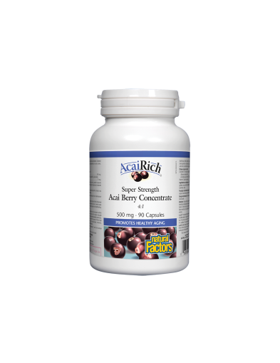 AcaiRich® Акай бери 500 mg x 90 капсули Natural Factors 