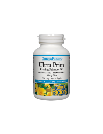 Ultra Prim® Масло от Вечерна иглика 500мг х 180 капсули Natural Factors