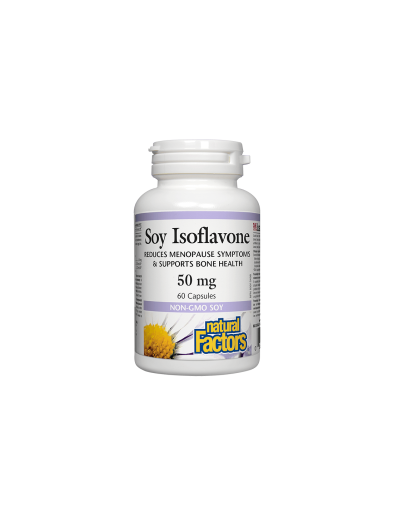 Соеви изофлавони 50мг х 60 капсули Natural Factors | Soy Isoflavone