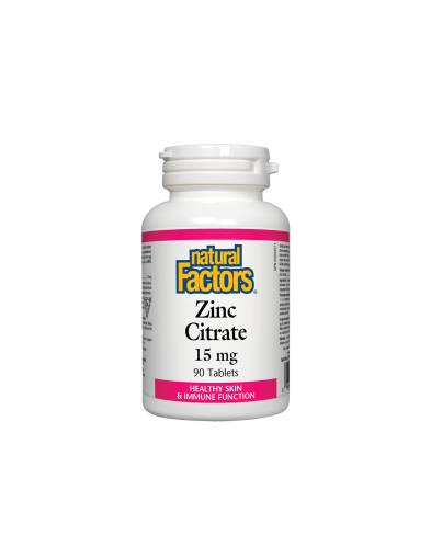 Цинк цитрат 15мг x 90 таблетки Natural Factors | Zinc Citrate