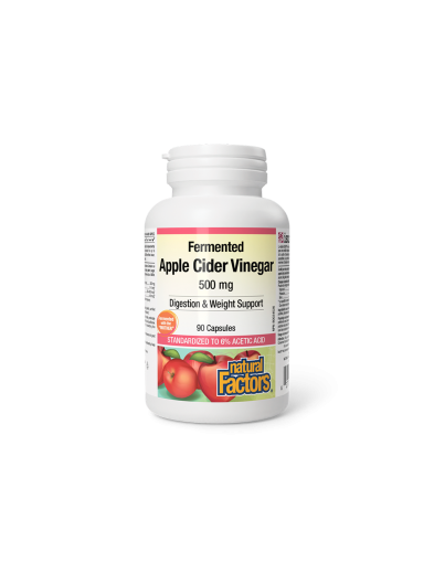 Ябълков оцет 500мг х 90 капсули Natural Factors | Apple Cider Vinegar