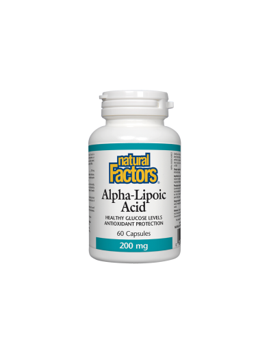 Алфа-липоева киселина 200мг x 60 капсули Natural Factors | Alpha-Lipoic Acid