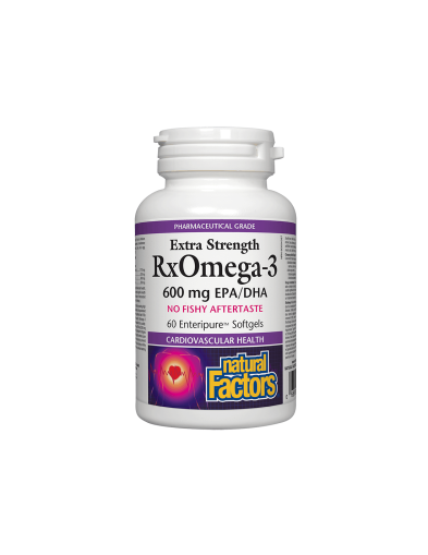 RxOmega-3 Рибено масло 1170мг (600мг EPA/DHA) х 60 капсули Natural Factors