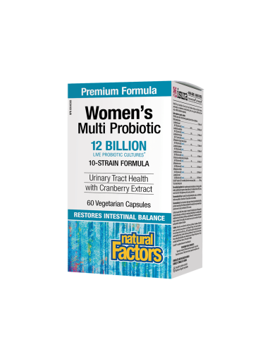 Пробиотик за жени 12 млрд. активни пробиотици 60 капсули Natural Factors | Women`s Multi Probiotic