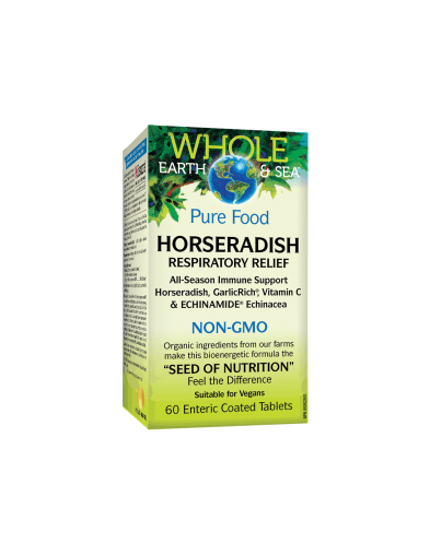 Whole Earth & Sea® Хрян Комплекс х 60 таблетки Natural Factors|Horseradish