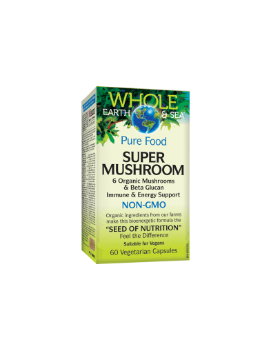 Whole earth & sea® Комлекс от лечебни гъби х 60 капсули Natural Factors | Super Mushroom