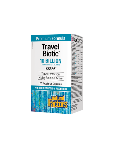 Travel Biotic Пробиотик ( при пътувания) х 60 капсули Natural Factors