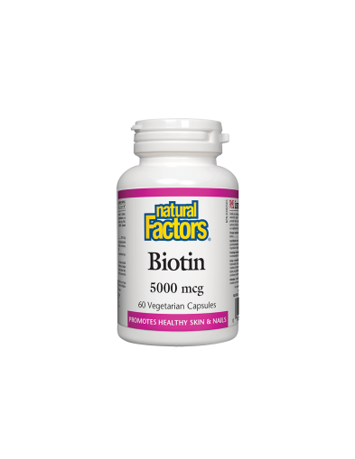 Биотин (ВитамиН Б7) 5000мкг х 60 капсули Natural Factors| Biotin