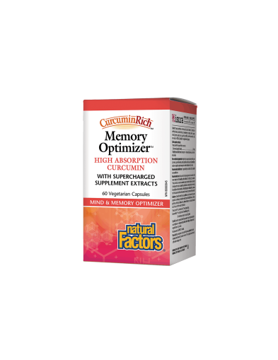 Memory Optimizer Формула за памет и концентрация x 60 Natural Factors | CurcuminRich