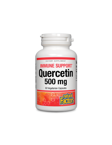 Кверцетин 500мг + мед и цинк х 60 капсули Natural Factors | Immune Support Quercetin