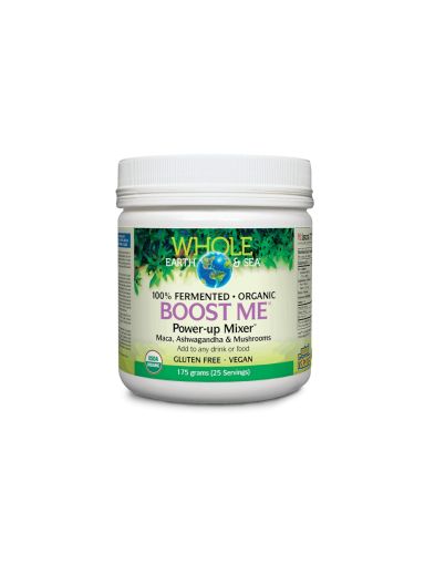 Whole Earth & Sea®Boost Me™ Power-up Mixer™ Формула с мака, ашваганда и лечебни гъби х 175гр Natural Factors