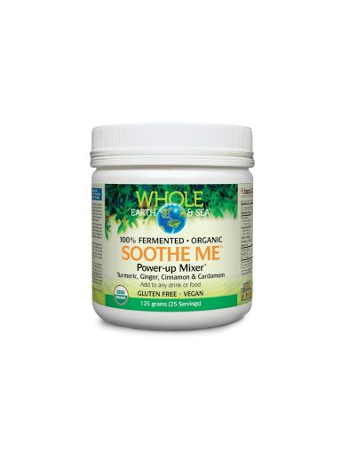 Whole Earth & Sea® Soothe Me™ Power-up Mixer™ Формула с куркума, джинджифил, канела, кардамон x 125гр Natural Factors