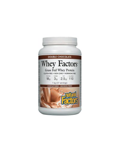 Суроватъчен протеин изолат (шоколад) х 1кг Natural Factors | Whey Factors®