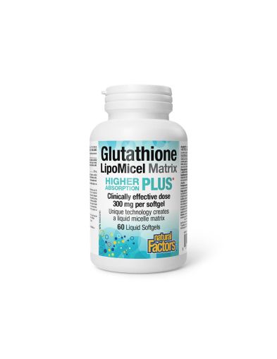 Глутатион липомицел 300мг х 60 капсули Natural Factors | Glutathione LipoMicel Matrix