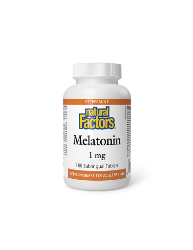 Мелатонин 1мг х 180 сублингвални таблетки Natural Factors | Melatonin