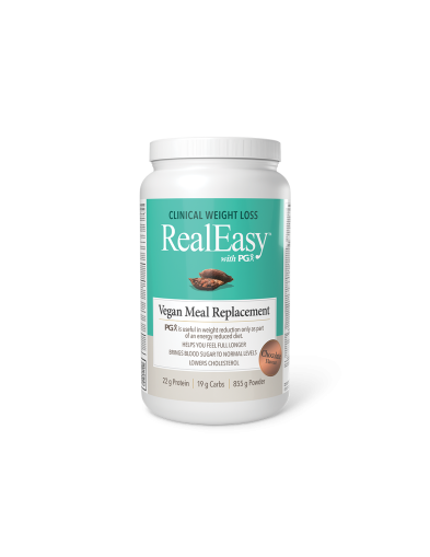 Real Easy + PGX  - шейк с грахов протеин и фибри 855гр прах (шоколад) Natural Factors