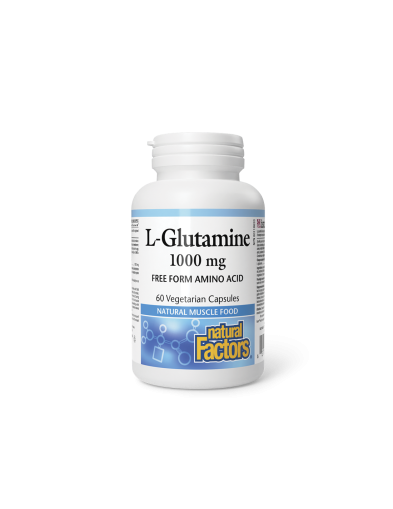 Л-Глутамин 1000мг х 60 капсули Natural Factors | L-Glutamine