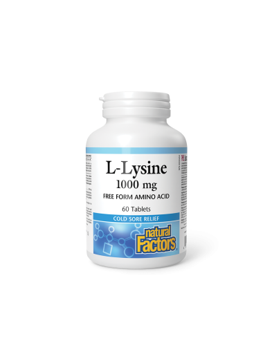 Л-Лизин 1000мг x 60 таблетки Natural Factors |L-Lysine