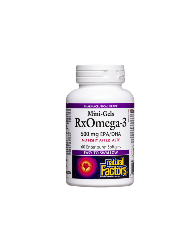 Rx Omega-3 Mini gels 500мг (EPA 356/ DHA 144 ) х 60 капсули Natural Factors