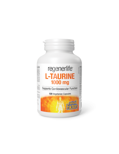 RegenerLife™ Л-Таурин 1000мг х 120 капсули Natural Factors | L-Taurine