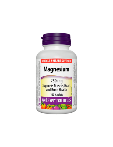 Магнезий 250мг x 100 каплети Webber Naturals | Magnesium