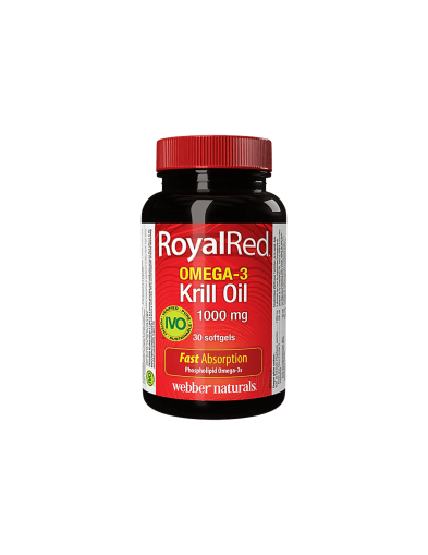 RoyalRed® Омега-3 Mасло от крил 1000мг x 30 капсули Webber Naturals | Omega-3 Krill Oil